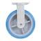Vestil Polyurethane Rigid Caster 8 In. Diameter x 2 In. Width 925 Lb. Capacity Light Blue/Gray CST-KB-8X2PUP-R - alternate 7
